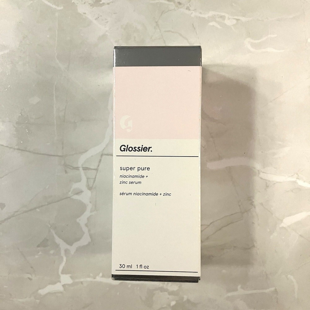 Glossier SUPER PURE Niacinamide + Zinc Face Facial Serum 30ml/1oz Full Size